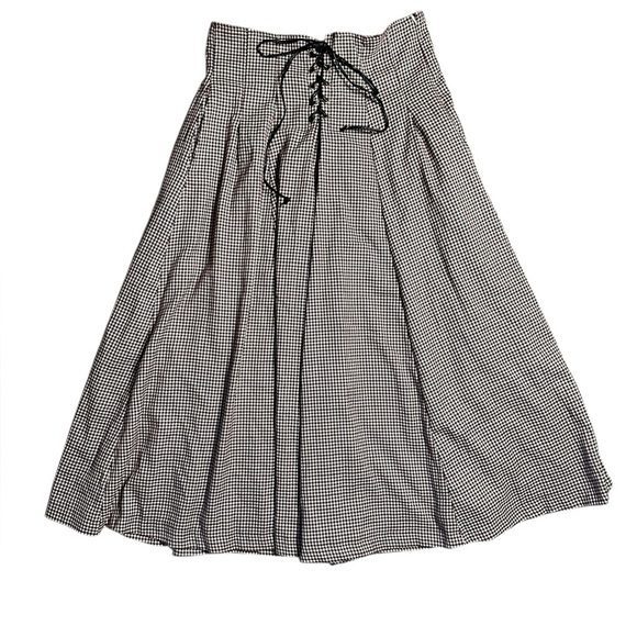 alices pig Dresses & Skirts - Alice’s Pig Corset High Waisted Gingham Skirt 12